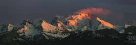 Sunset on Mont Blanc