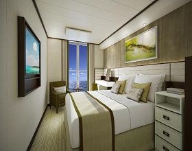 GB - Balcony Stateroom with Shower and Sofa Photo