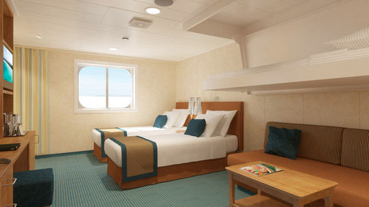 4J  - Interior Stateroom with Picture Window (Obstructed View) Photo