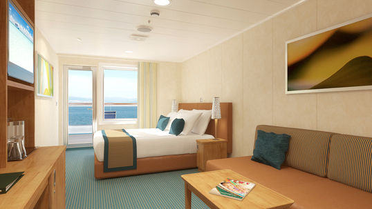 8N - Aft-View Extended Balcony Stateroom Photo