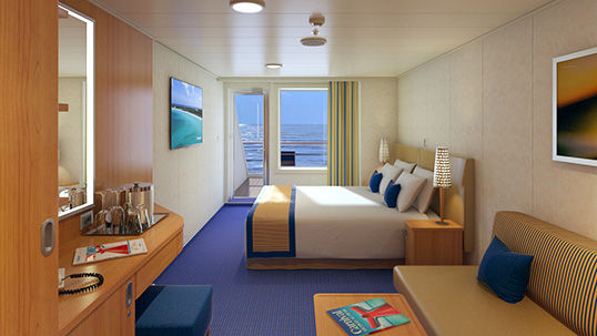 8N - Aft-View Extended Balcony Stateroom Photo