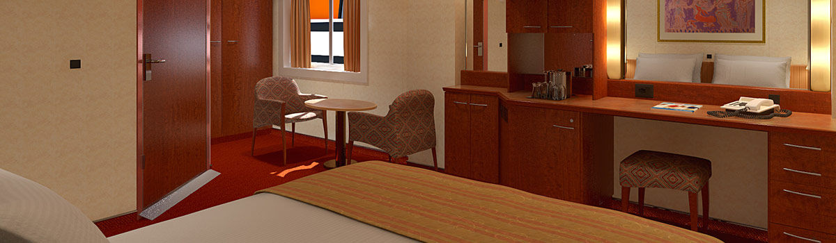 4K - Interior Stateroom with Window (Obstructed View) Photo