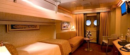 1A - Interior Upper/Lower Stateroom Photo