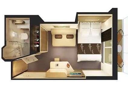 B9 - Balcony with Access to Thermal Spa (After 04 Oct 2020) Plan