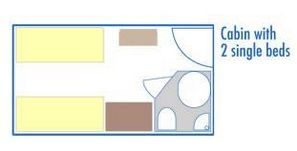 Upper Deck 2 Adjustable Twin Beds Plan