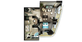 H2 - Haven Deluxe Owners Suite with Large Balcony Plan