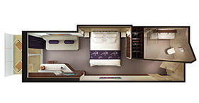 M6 - Mini Suite with Large Balcony Plan