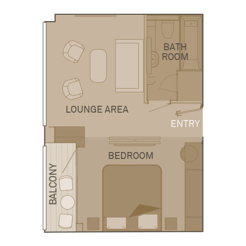 Cat R - Royal Balcony Suite Plan