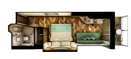 M9 - Spa Mini-Suite with Balcony Plan