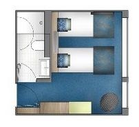 Upper Deck 2 Adjustable Twin Beds Plan