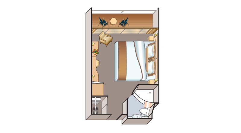 BX - Veranda Stateroom Plan