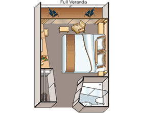 A - Veranda Stateroom Plan