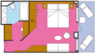 S - Suite with Balcony Plan