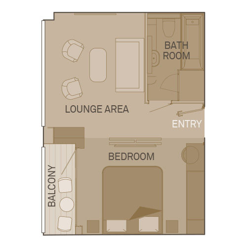 Cat RR - Royal Balcony Suite Plan