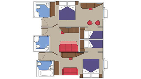 Family Plus 2 Out+1 Ins Sgl Cabins Plan