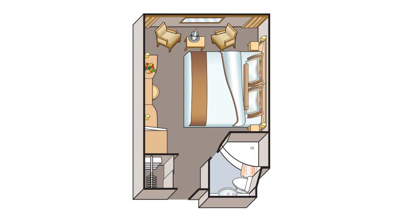 D - Standard Stateroom Plan