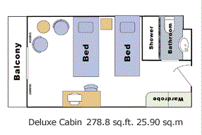 Deluxe Stateroom Plan
