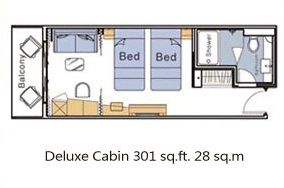 Deluxe Stateroom Plan