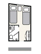 Cat A - Outside Stateroom Plan