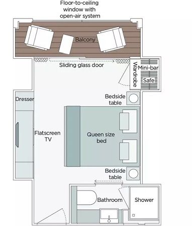 S - Grand Balcony Suite Plan