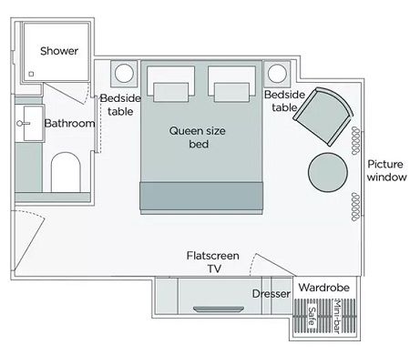 E - Emerald Stateroom Plan