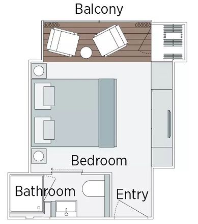 B - Emerald Panorama Balcony Suite Plan