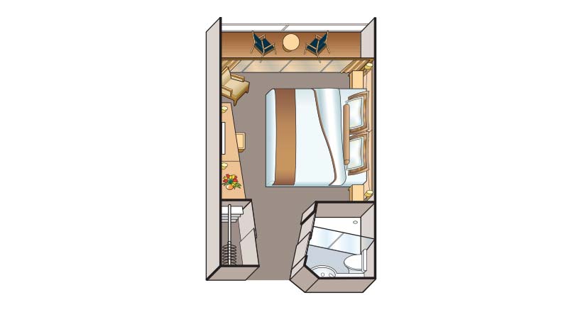 B - Veranda Stateroom Plan