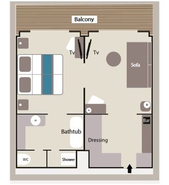 Prestige Suite Deck 5 Plan