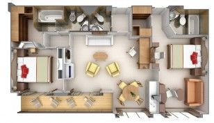 O2 - Owner's Suite 2 Bedrooms Plan