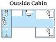 Outside Cabin Double Plan