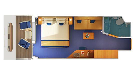 7C - Cove Balcony Stateroom Plan