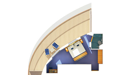 9C - Premium Vista Balcony Stateroom Plan