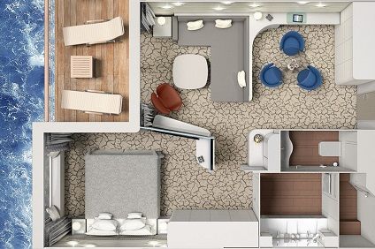 Category 9 - Junior Suite with Balcony Plan