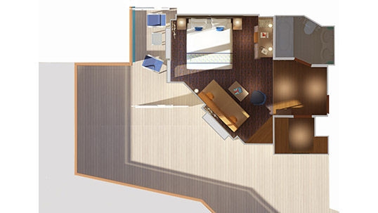 JS - Junior Suite (Obstructed View) Plan