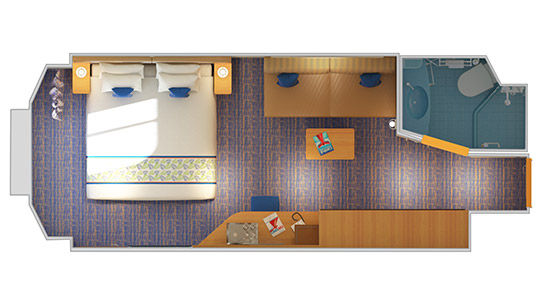6A - Ocean View Stateroom Plan