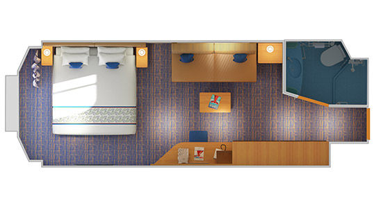 6B - Ocean View Stateroom (some with Obstructed View) Plan