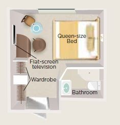 D - Panoramic Window Stateroom Plan