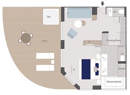 Owner's Suite Deck 5 Plan