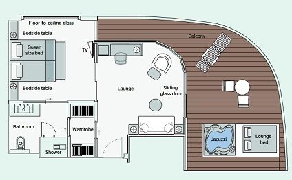 SA - Owner's One-Bedroom Suite Plan