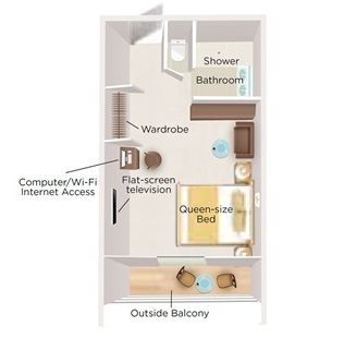 OS - Outside Balcony Suite Plan
