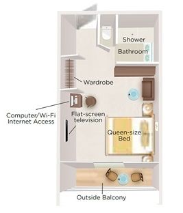 SA - Outside Balcony Suite Plan