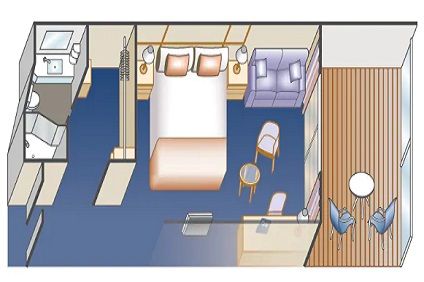 D4 - Premium Deluxe Balcony Plan