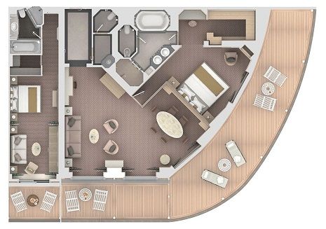 G2 - Grand Suite 2 Bedroom Plan