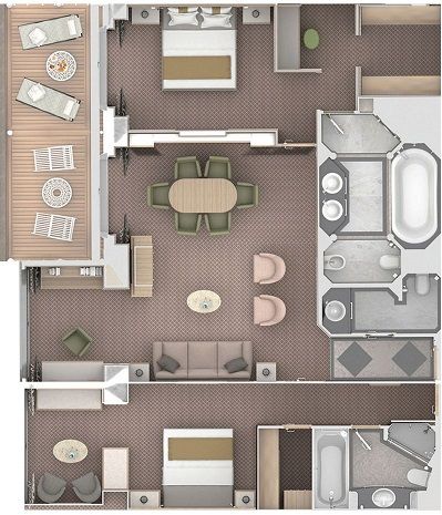 O2 - Owner's Suite 2 Bedroom Plan