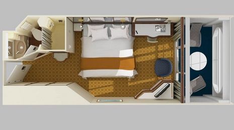 B2 - Balcony Stateroom Plan