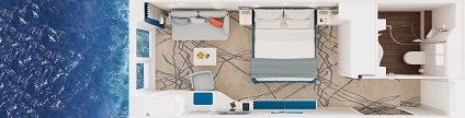 Cat 5 - French Balcony Cabin Plan