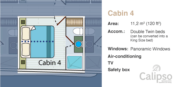 Cabin 4, Upper Deck Plan