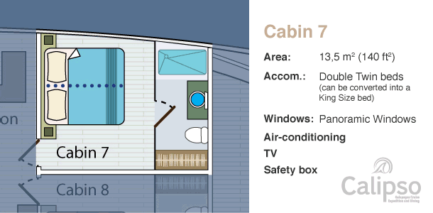 Cabin 7, Main Deck Plan