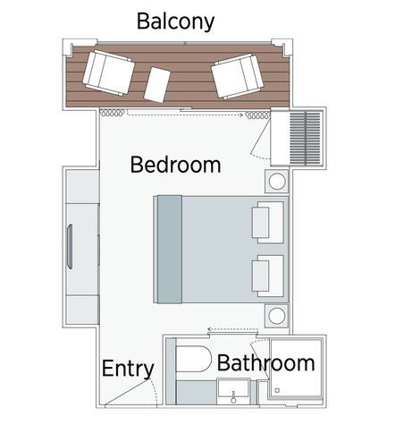 S - Grand Balcony Suite Plan