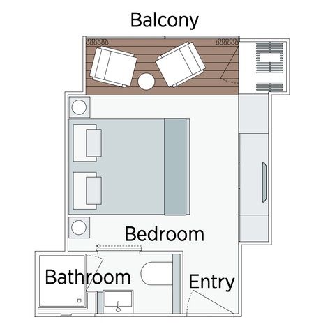 C - Emerald Panorama Balcony Suite Plan